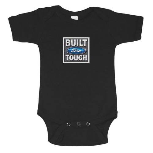 Infant one piece tee Built Ford Tough baby t-shirt newborn snapsuit