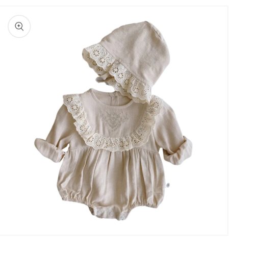 Antiqued Onesie and Bonnet (Babies/Toddlers) – Witching Hour Baby