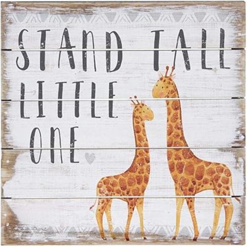 Simply Said, INC Perfect Pallet Petites 8" Wood Sign PET15818- Stand Tall Little One - Giraffe Nursery Decor