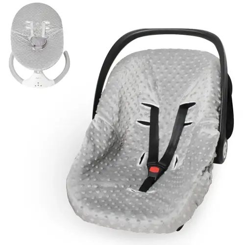 Infant Car Seat Cover Liner, Carseat Cover Liner and Protection for Baby Boys Girls, Soft Comfortable, Machine Washable, Universal Fit (Grey)