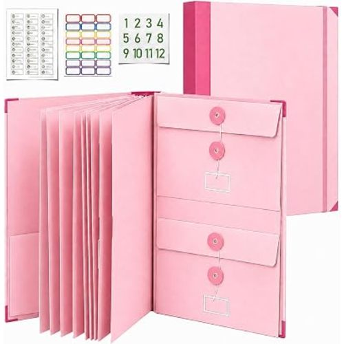 Important Document Organizer Folder for Family Records and Important Papers