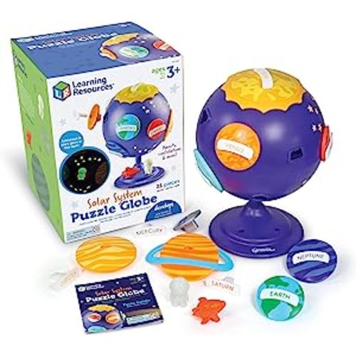 Amazon.com: Learning Resources Solar System Puzzle Globe Space Toys for Toddlers, 21 Pieces, Age 3+, STEM Toys for Kids, Space Décor for Kids, for Kids : Toys & Games