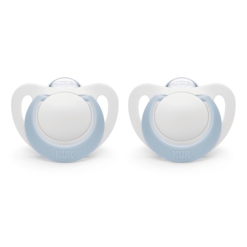 NUK Newborn Orthodontic Pacifiers, 0+m, 2-Pack (Boy)