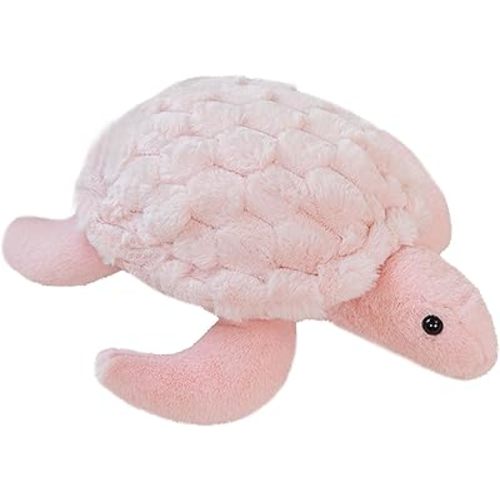 Stuffed Turtle Tortoise Plush Animals Toys Decorations Gifts for Kids Boys Girls (Pink)