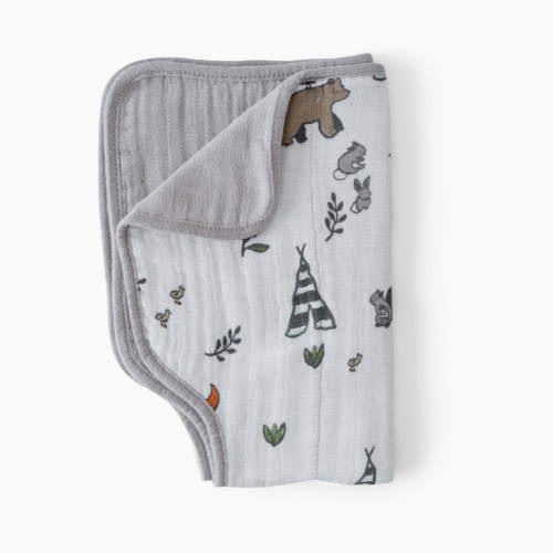 Little Unicorn Cotton Muslin Burp Cloth - Forest Friends