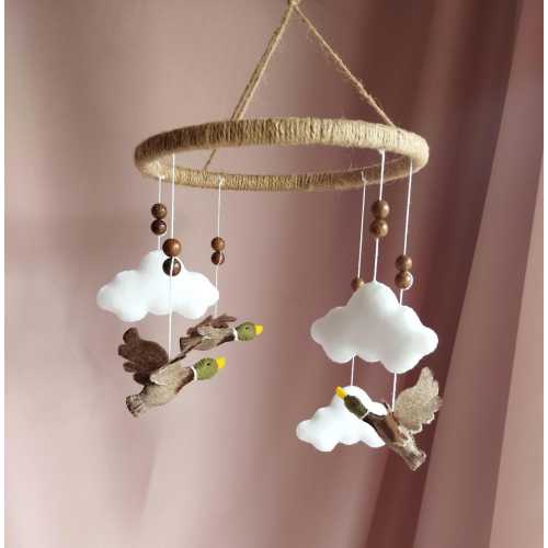 Mallard Ducks Baby Mobile, Hunting Nursery Decor, Duck Hunting Mobile, Rustic Woodland Baby Mobile, Duck Nursery, Lodge Cabin Nursery,PO1335
