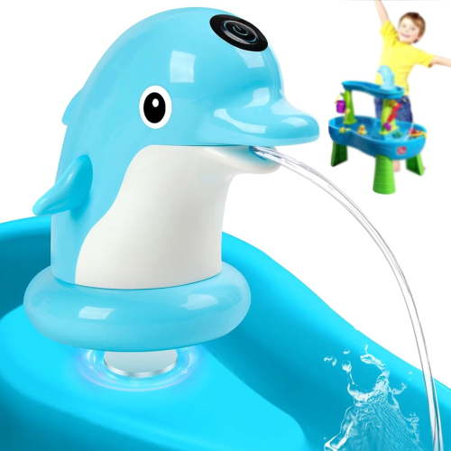 Meikoko, Water Table Pump, Dolphin Shaped Design, Blue