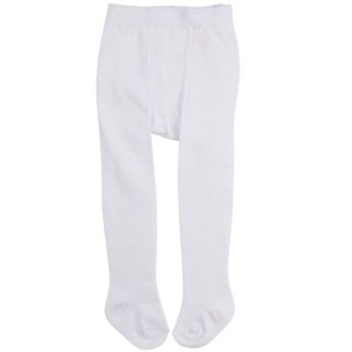 RuffleButts Baby Girls Footed RuffleButt Tights - White, 0-6m