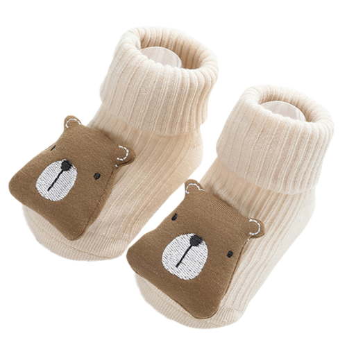 Ketyyh-chn99 Baby Socks Non-Slip Shoes Thickened Socks Baby Girls Socks Beige,S