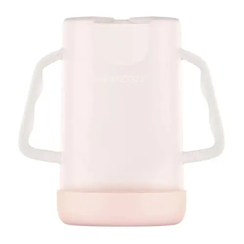 Momcozy Squeeze Pouch Holder for Food Pouches and Drink Boxes, Baby Pouch Holder Allows Baby to Self-Feed and Avoid Messes, Baby Food Pouch Holder Handle is Easy to Grip, Comfortable, Pink