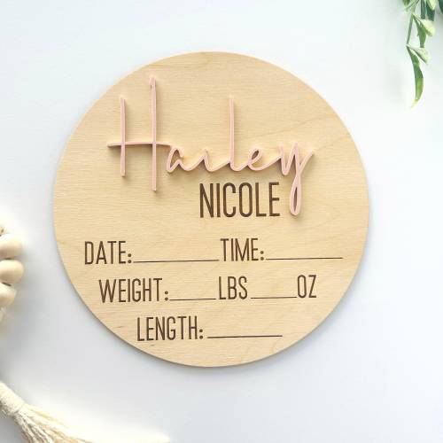 Milestone Discs, Baby Milestone Cards, Baby Shower Gift, Newborn Photo Prop, Wooden Milestone Cards