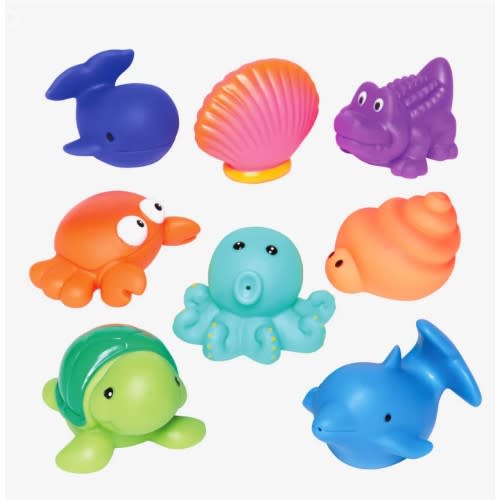 Sea Party Squirtie Baby Bath Toys – Elegant Baby