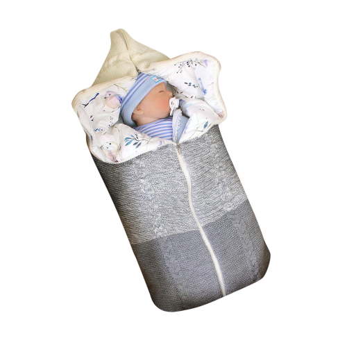 Baby Boys Girls Blanket Swaddle Swaddle Winter Sleeping Bag Patchwork Color Matching Thick Zipper Sleeping Bag