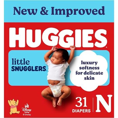 Huggies Little Snugglers Newborn Diapers, 31 Count