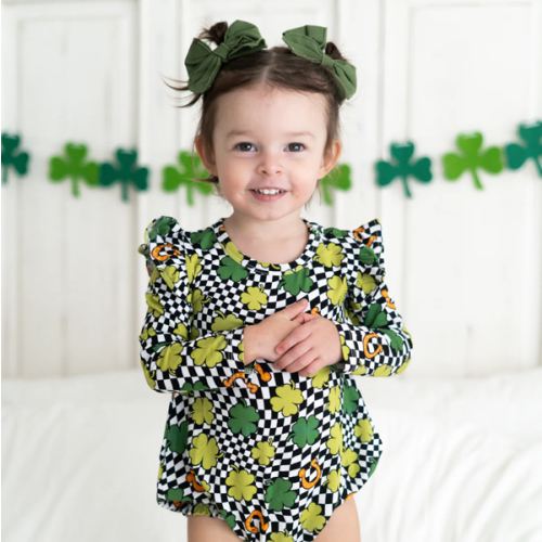 SHAMROCKIN' CHECKS DREAM BUBBLE ROMPER