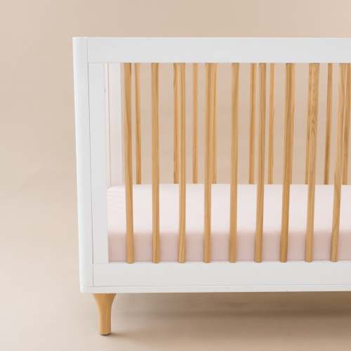 Bamboo Crib Sheet in Blush Pink | Bamboo Bedding | Kyte Baby