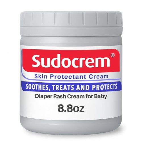 Sudocrem Diaper Rash Cream for Baby's Skin, Triple Action Diaper Rash Paste that Soothes, Treats and Protects, 15.29% Zinc Oxide Cream - 8.8oz (250g)