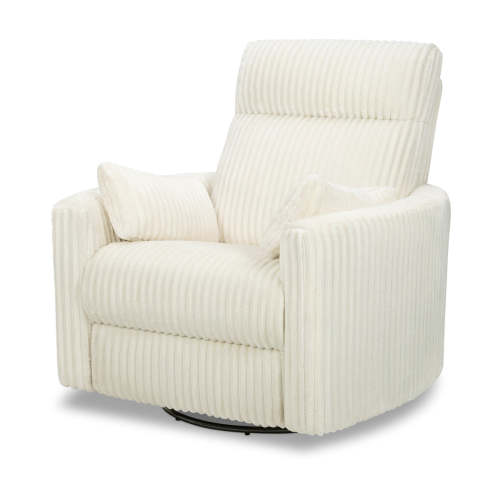 Atlas Swivel Recliner - Cream Cozy Corduroy