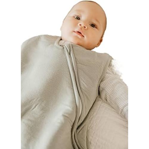 Copper Pearl Sleep Sack: Warm and Cozy Baby Bag in a Variety of Trendy Designs, Safe Alternative to Blankets, Sleeveless Baby Sleep Sack Swaddle Sizes Newborn to 24 Months - Stone