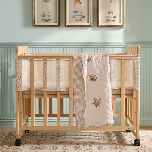 NFusion Sturdy Pine 3 in 1 Portable Mini Crib with Space Saving Design and Pine Wood | Wayfair