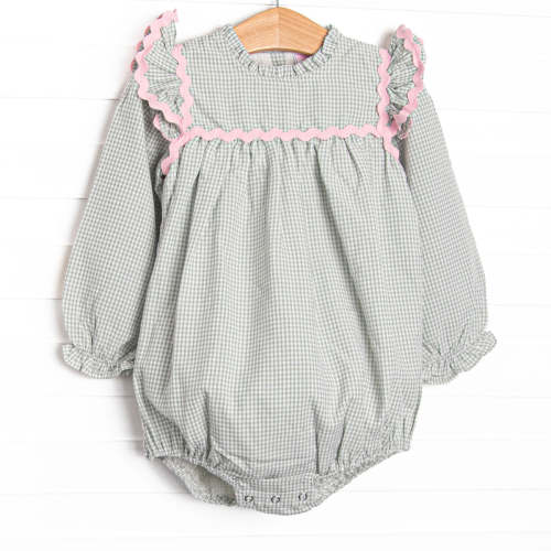 Schoolyard Sage Flutter Sleeve Bubble, Green – Stitchy Fish
