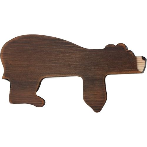 Door Topper (Wood - Right Side) - Adorable Bear Shape Door Topper - Handcrafted Wood Decor for a Rustic Touch