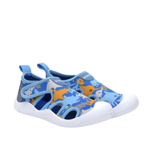 Shark Time Water Shoes in Med Blue