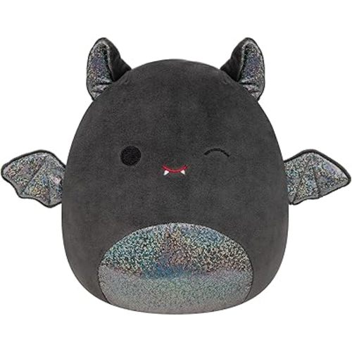Squishmallows Original 8-Inch Emily Bat with Sparkly Ears and Belly - Medium-Sized Ultrasoft Official Jazwares Plush