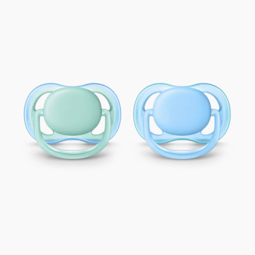 Philips Avent Ultra Air Pacifier (2 Pack) - Blue/Green, 0-6 Months