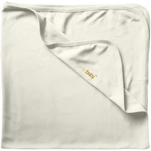 L'ovedbaby Unisex Baby Organic Cotton Swaddle Blanket, GOTS Certified, 37" x 37" Super Soft & Hypoallergenic