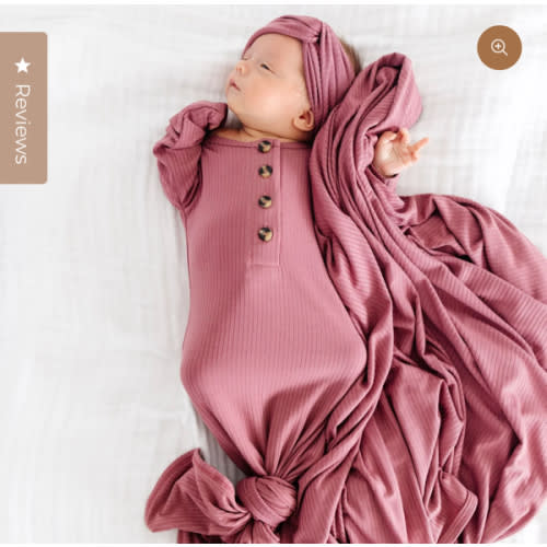 Marjorie Ribbed Knotted Gown