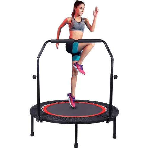 Trampoline, Portable Fitnes Foldable Trampoline in-Home Mini Rebounder, Exercise Trampoline for Kid/Adults, 40" Max Load 330lbs