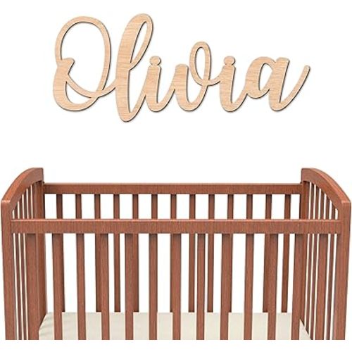 Personalized Wooden Name Sign for Nursery Wall Letters Custom Baby Name Sign for Wall Room Decor