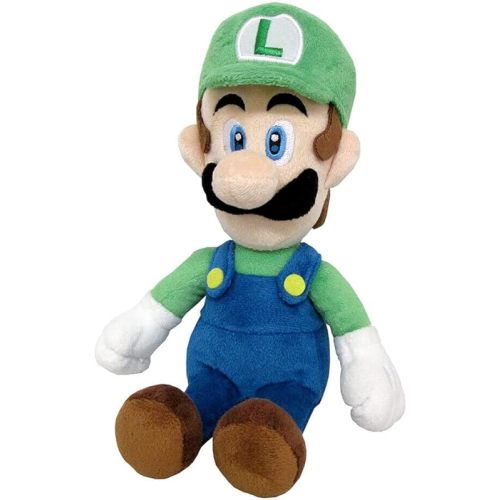 Little Buddy Super Mario All Star Collection 1415 Luigi Stuffed Plush, 10",Multi-Colored