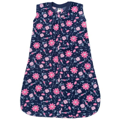Hudson Baby Infant Girls Fleece Sleeping Bag, Sack, Blanket, Botanical, 0-6 Months