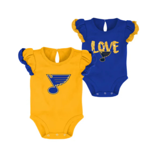 ST. LOUIS BLUES OUTERSTUFF HOCKEY STAR 2PC CREEPER SET - MULTI