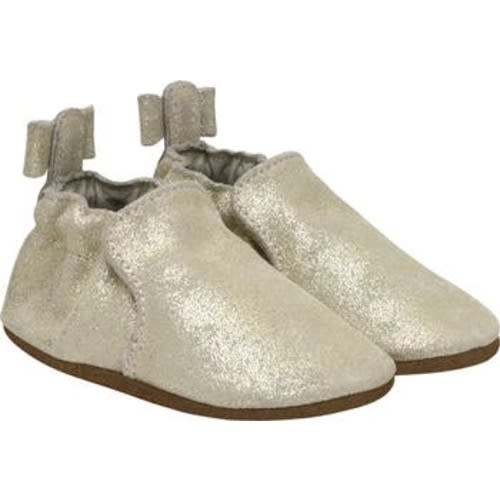 Pretty Pearl Metallic Bow Crib Shoe, 0-6 Months