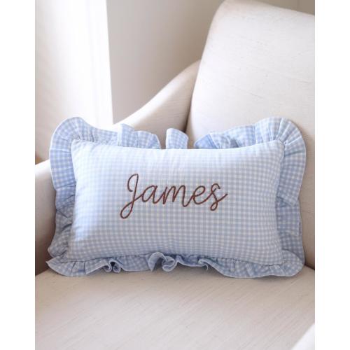 Embroidered Baby Pillow with Name, Personalized Baby Shower Gift, Pregnancy Reveal, Newborn Room Decor, Toddler Room Decor, New Mom Gifts