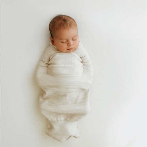 Bamboo Blend Beige Swaddle Sleep Sack – Swaddelini
