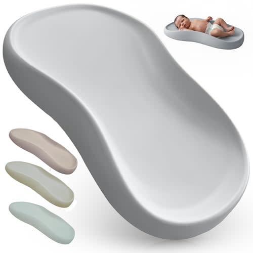 Bébé Boutique Deluxe Waterproof Baby Changing Pad with Safety Features, Easy-to-Clean Surface, and Multiple Color Options for a Stylish Nursery - Gray