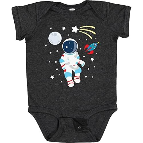 inktastic Astronaut the Moon Spaceship and Shooting Star Baby Bodysuit