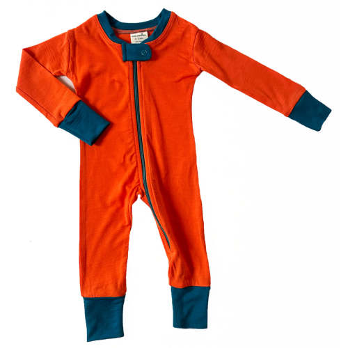 Merino Zip Sleeper - white