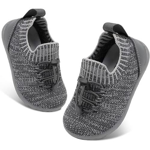 FEETCITY Baby Shoes Boys Girls First Walking Shoes Lightweight Infant Sneakers Slip On Shoe