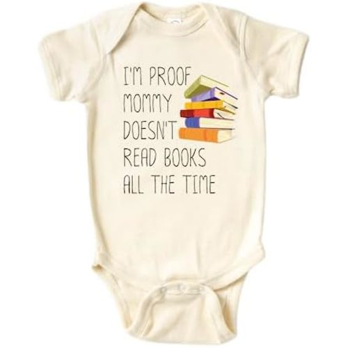 Kids Tshirt Baby Onesie® Read Book Funny Mommy Baby Bodysuit Newborn Outfit Baby Shower Gift