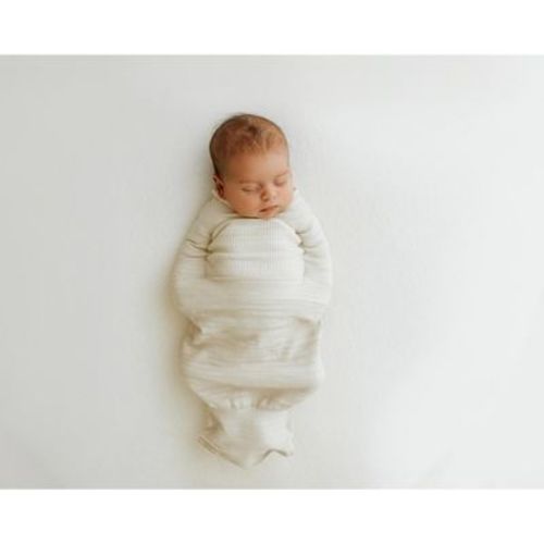 Bamboo Blend Beige Swaddle Sleep Sack Beige Small (6-12 pounds)