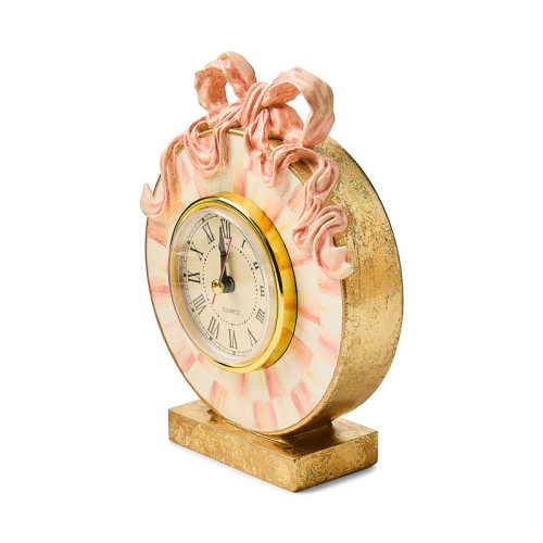 MacKenzie-Childs It's All About The Bow Desk Clock | Perigold