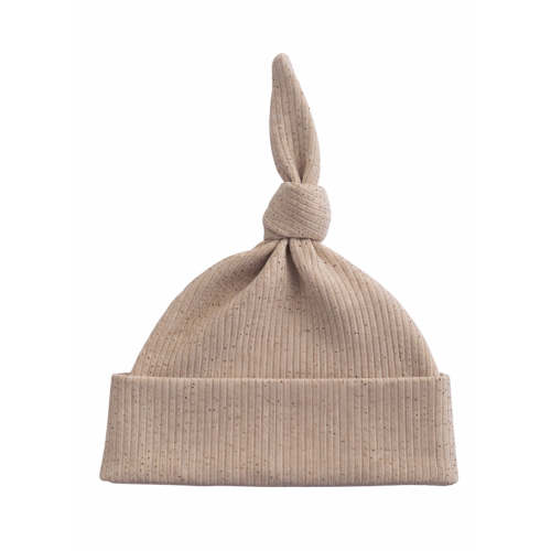 Tan Speckle / Organic Ribbed Beanie