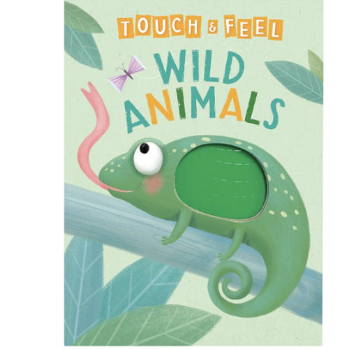 Wild Animals: A Touch and Feel Book - Children's Board Book - Educational