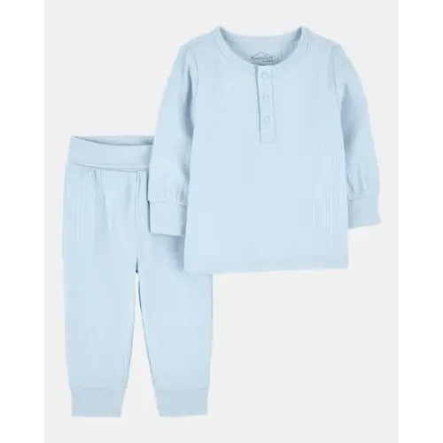 Baby Boy 2-Piece PurelySoft Outfit Set - Blue | Carter's