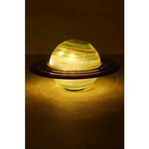 Saturn Planet Glass Light